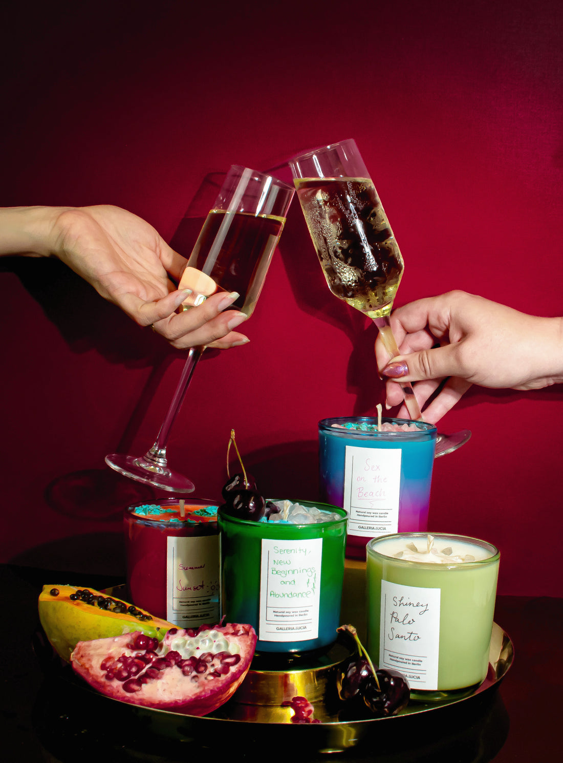 Candles and prosecco workshop