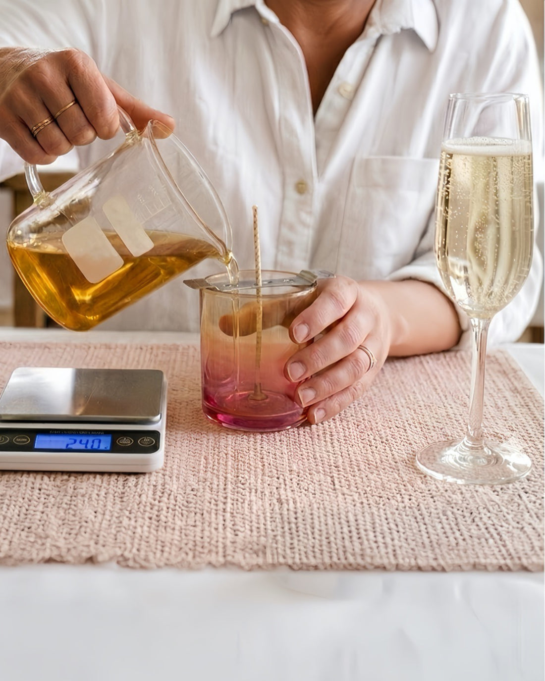 Candles and Prosecco workshop