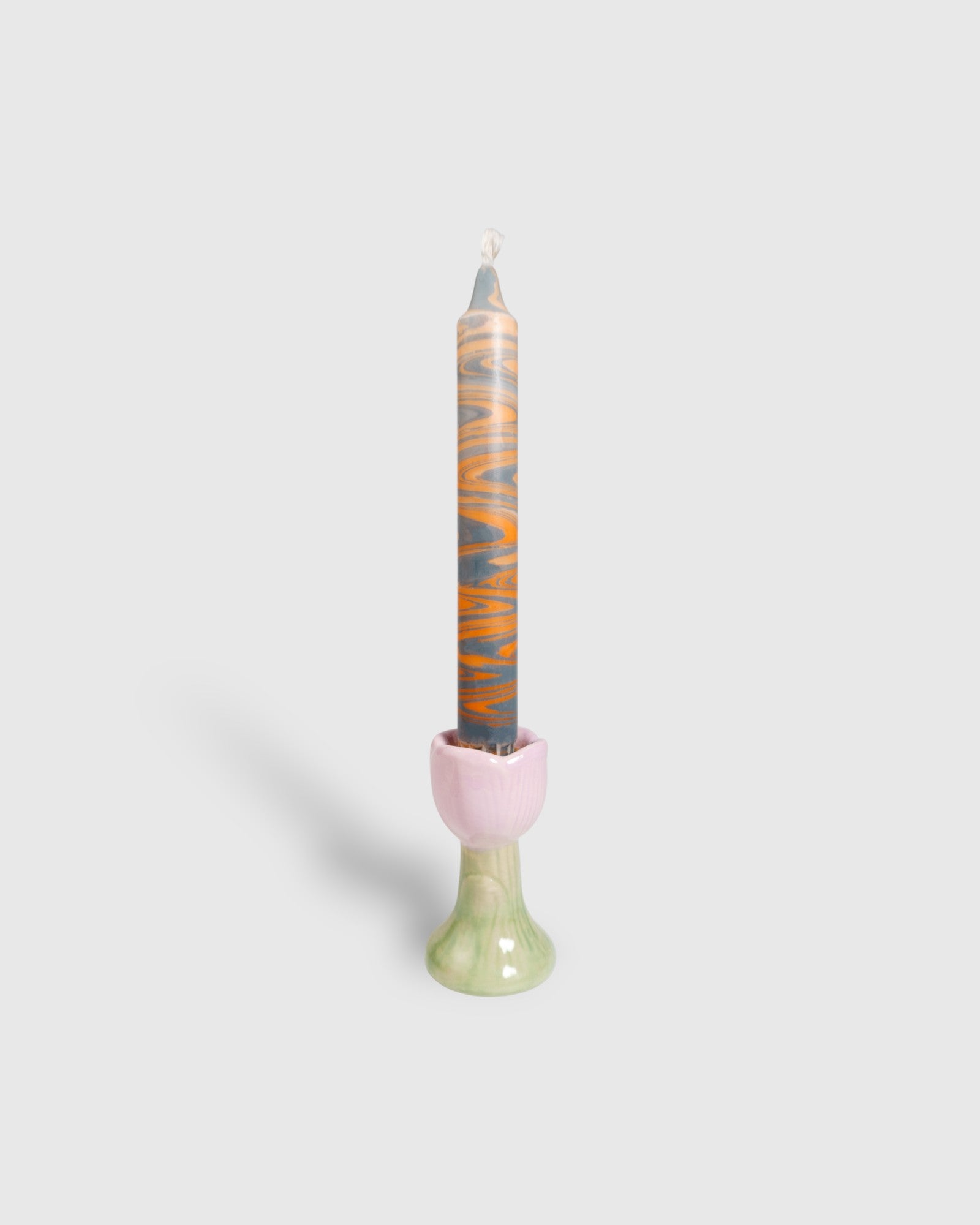 Marmorierte Spitzkerzen