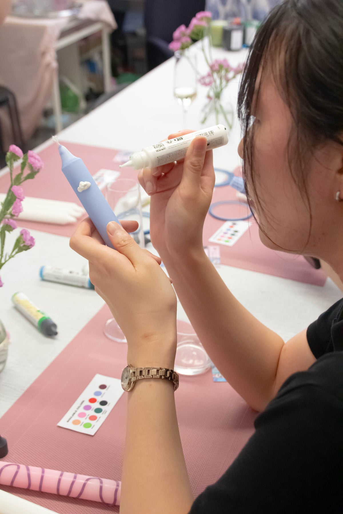 Dip-Dye & Design – Tafelkerzen färben Workshop in Berlin