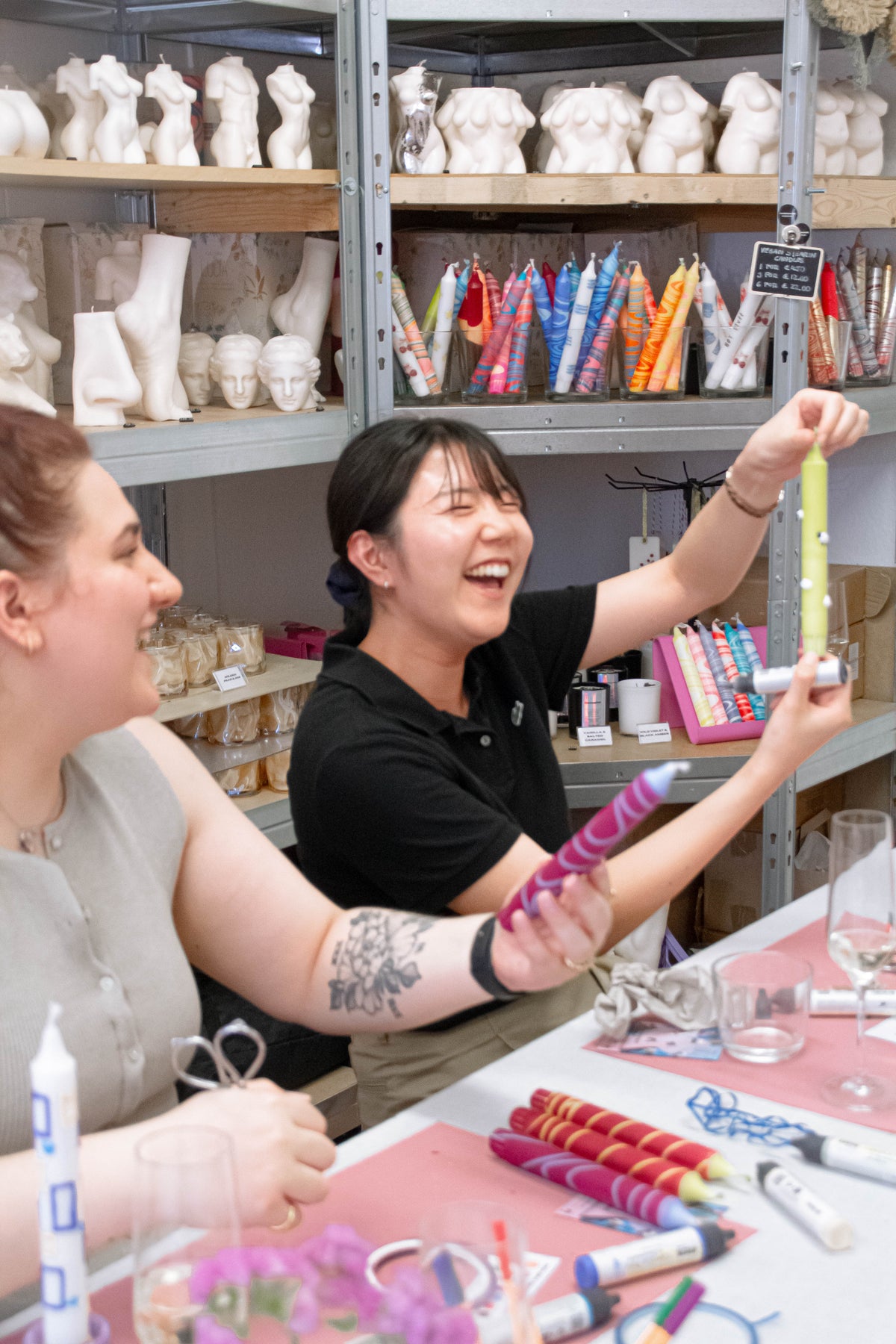 Dip-Dye & Design – Tafelkerzen färben Workshop in Berlin